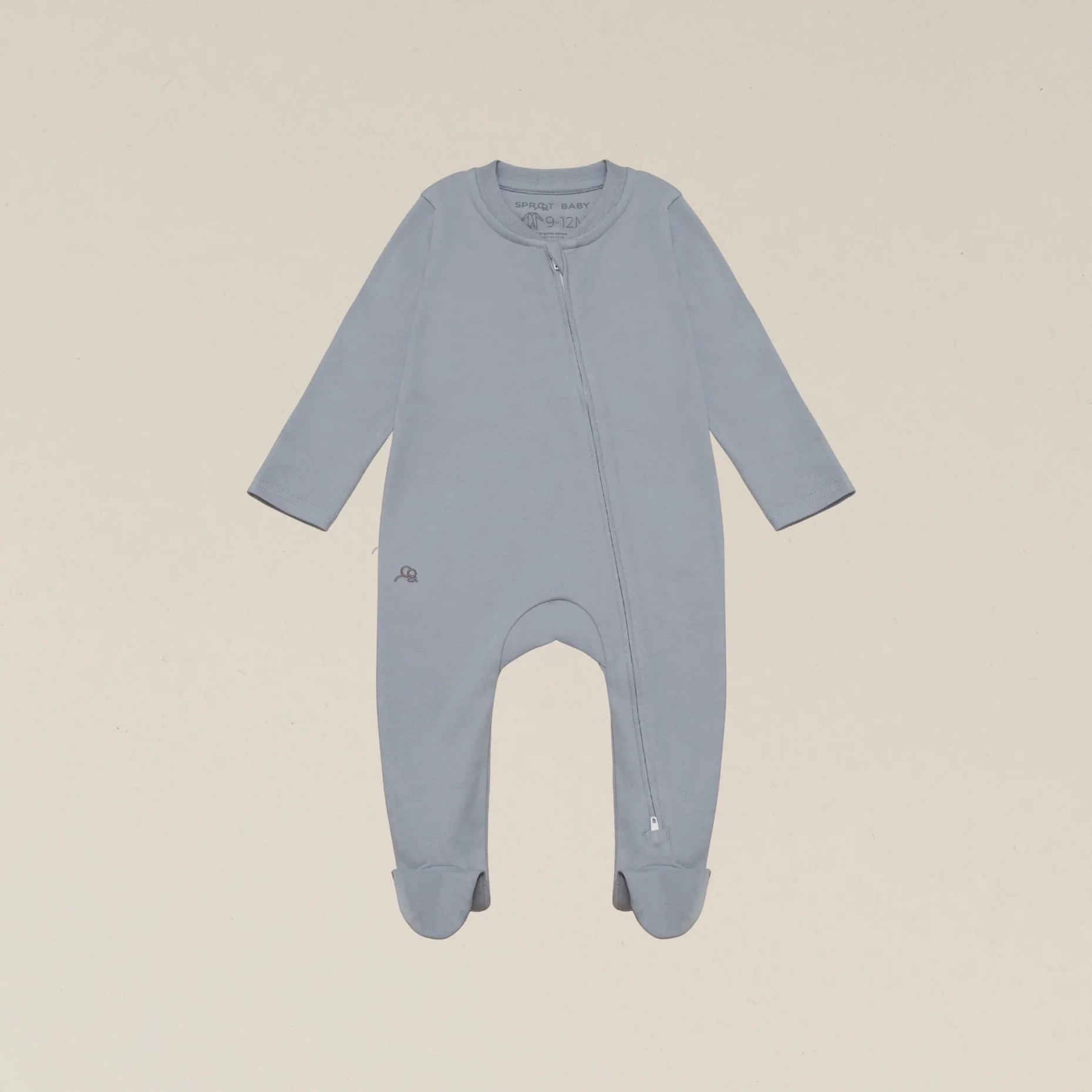 Organic Cotton Baby Sleepsuit - Ocean