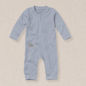 Organic Cotton Baby Sleepsuit - Ocean
